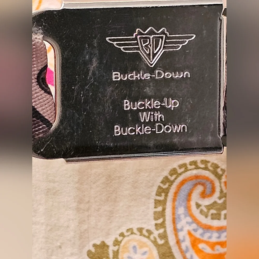 EUC Buckle Down Groot Themed Seatbelt Belt Adjustable Up To 46